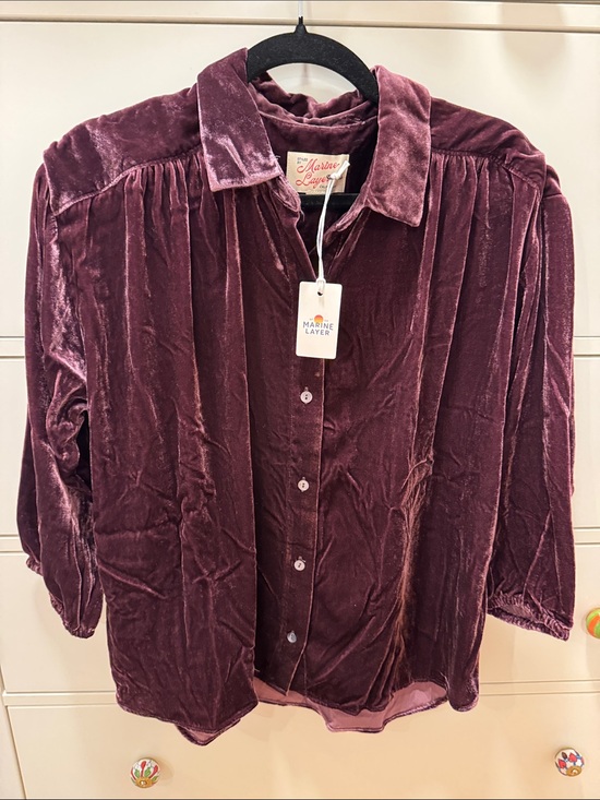 Marine Layer Tops - Marine Layer Bella velvet shirt NWT